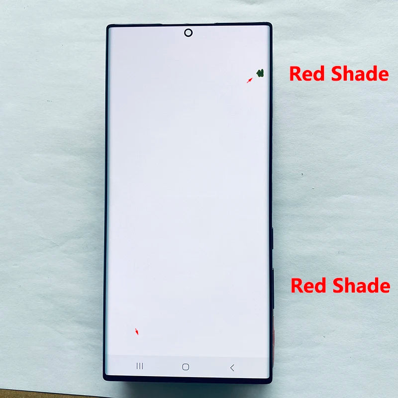 Pantalla 6.8" Super AMOLED con Marco y Digitalizador Táctil para Samsung S22 Ultra (S22U/S908B/S908U) (Con Defecto Estético)