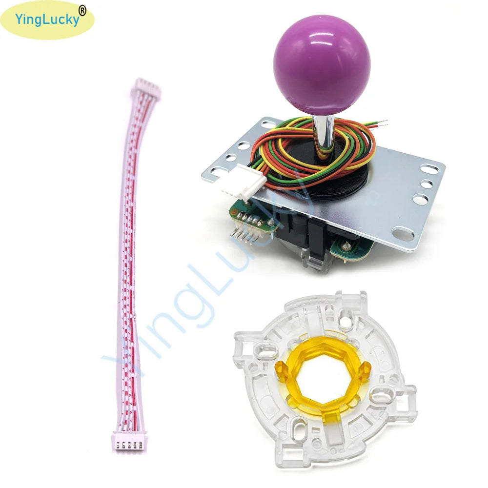 Joystick Original Sanwa JLF-TP-8YT Fighting Stick con Topball y Cable 5 Pines para Jamma Arcade/PC/PS3/PS4/XBOX DIY