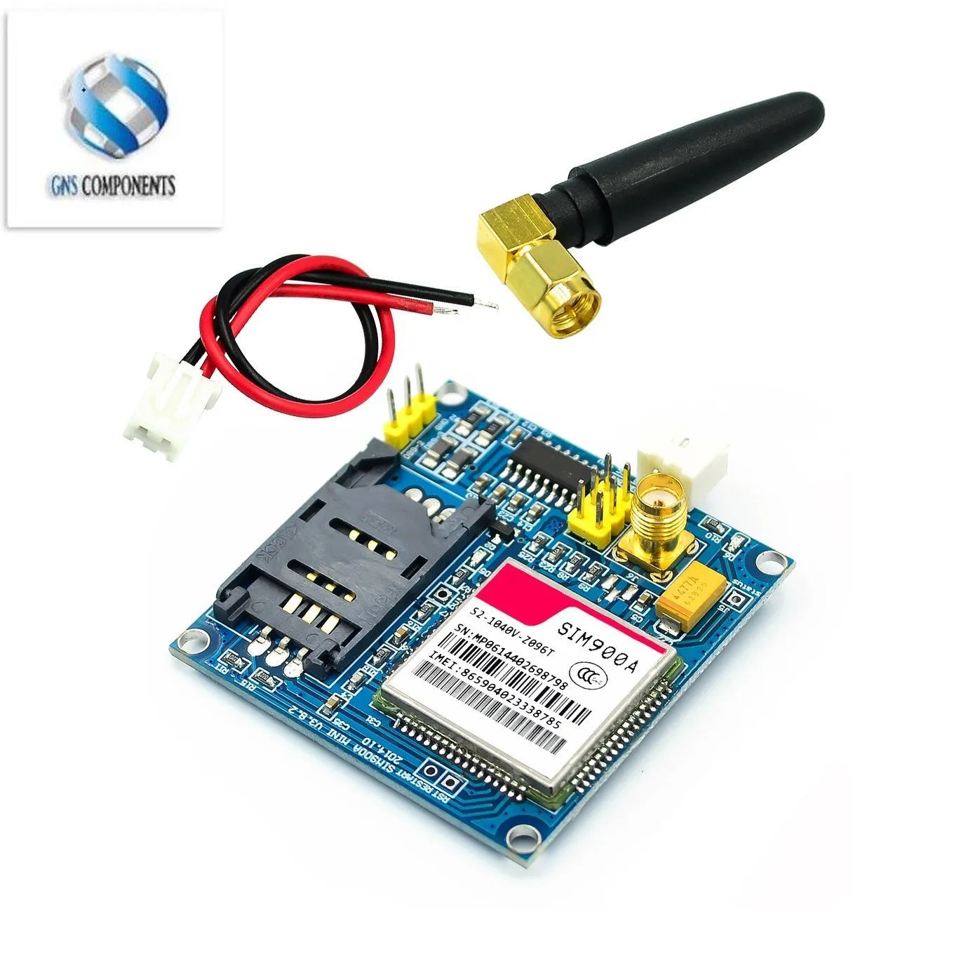 Kit Módulo Extensión Inalámbrica GSM/GPRS SIM900A / SIM900 V4.0 con Antena Probada para Arduino