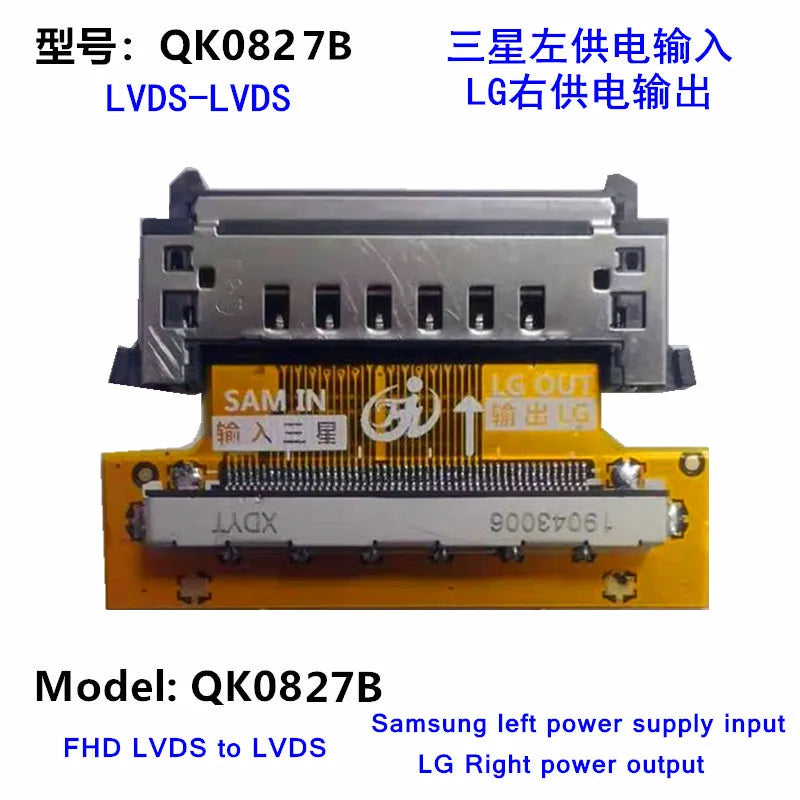 Placa Adaptadora Señal LCD LVDS 51P FHD FPC (Samsung a LG) - Conversión Interfaz Línea LCD