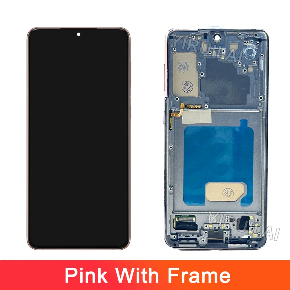 Pantalla de visualización S21 probada para Samsung Galaxy S21 5G SM-G991B SM-G991B/DS pantalla LCD montaje de pantalla táctil reemplazo del digitalizador