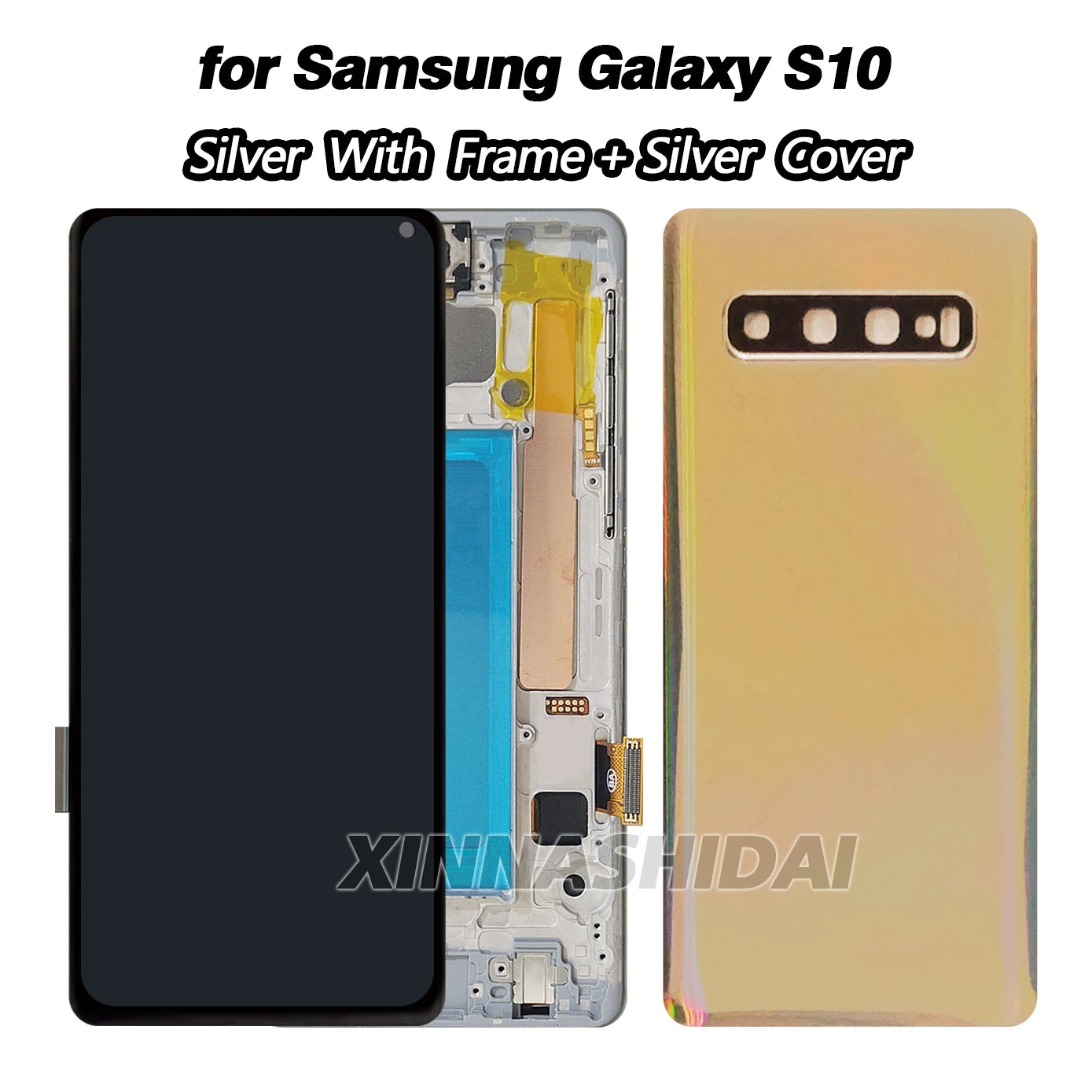 Pantalla TFT para Samsung Galaxy S10 (SM-G973F/U/W) con Marco y Tapa Trasera (Digitalizador Táctil)