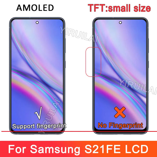 Pantalla TFT LCD con Marco y Digitalizador Táctil para Samsung Galaxy S21 FE 5G (G990B/G990U) (Probada)