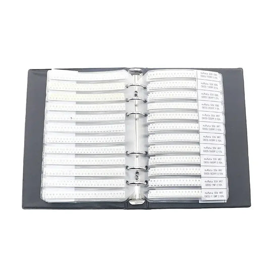 Libro Muestrario Capacitor Cerámico Multicapa SMD (0402/0603/0805/1206, 0.5pF-22uF) DIY