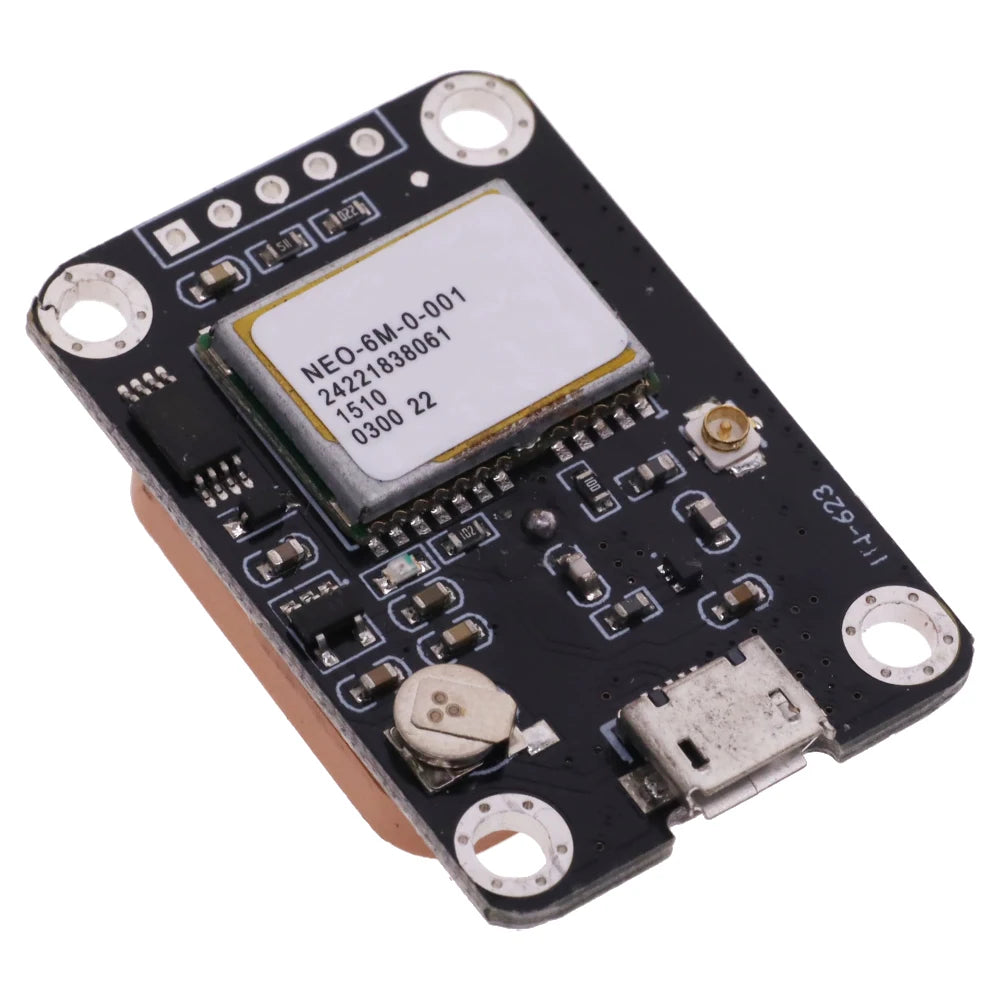 Placa Desarrollo Módulo Posicionamiento Satelital GPS NEO-6M (NEO6MV2) (Micro USB) para Arduino/STM32/C51/MCU