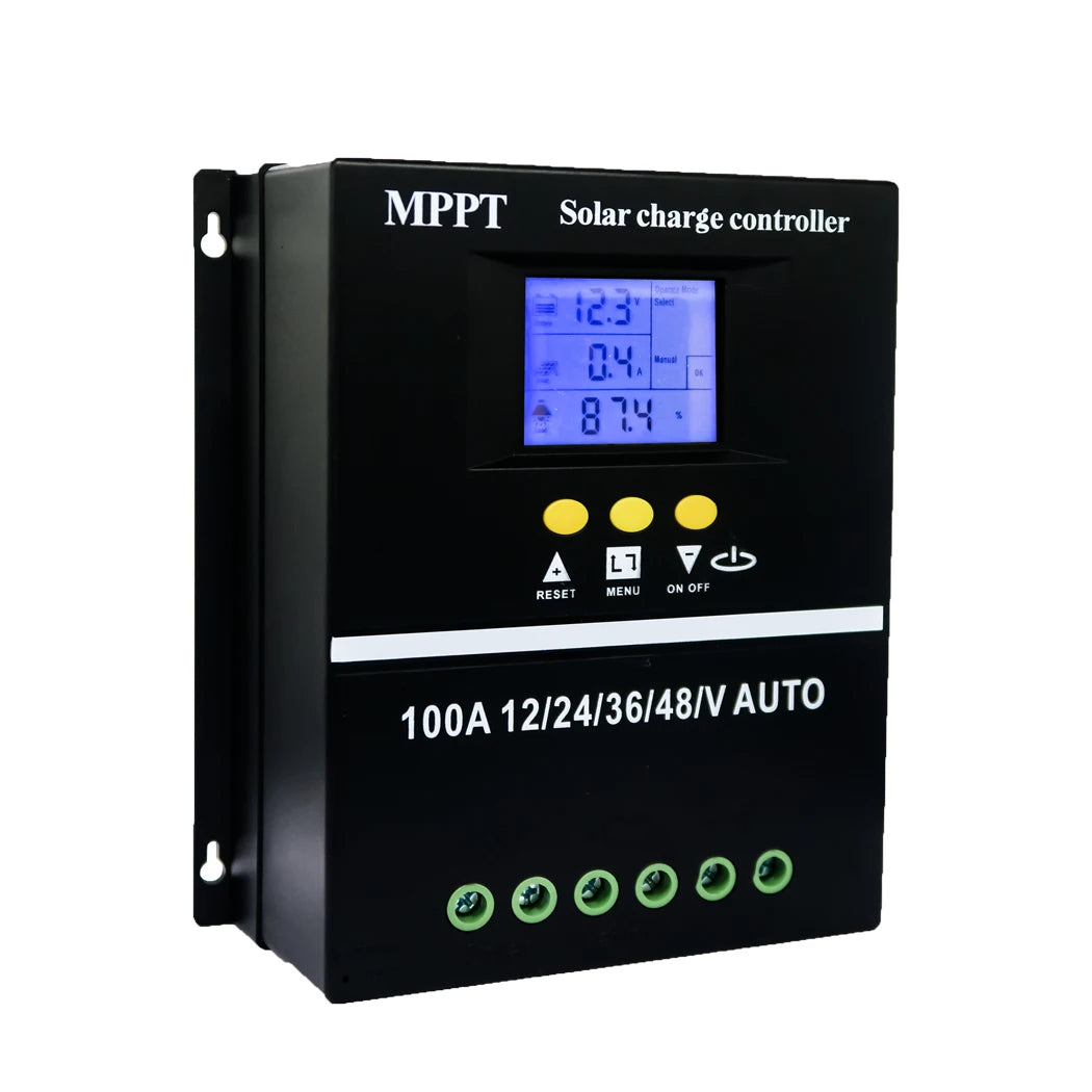 Controlador Carga Solar MPPT Y&H 60A/80A/100A 12V-48V Regulador Inteligente Batería Plomo-Ácido/Litio