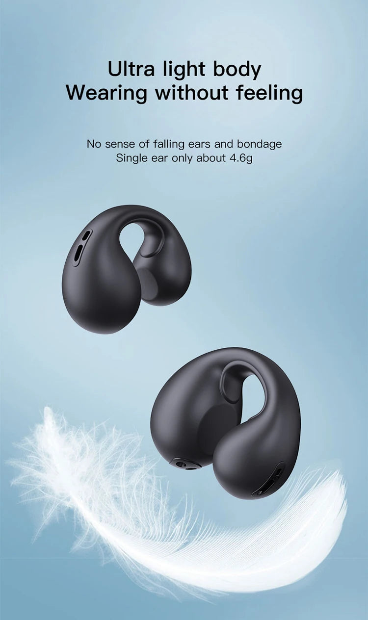 Auricular Bluetooth Inalámbrico SG50 Clip-On (Audio Alta Definición) Deportivo para Correr/Yoga (Unisex)