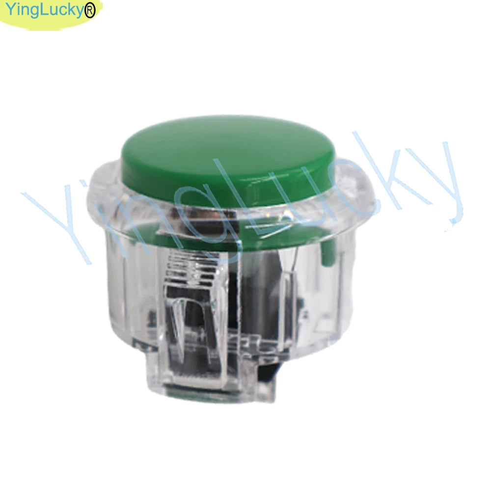 Botón Pulsador Arcade Transparente (30mm/24mm) Reemplazo para Máquina Arcade (1 Unidad)