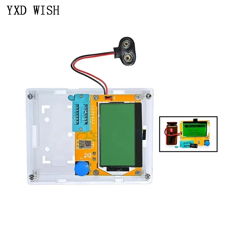 Tester Transistor LCR-T4 - Medidor ESR, Diodo, Triodo, Capacitancia, SCR, Inductancia (MOS/PNP/NPN) Pantalla LCD 12864