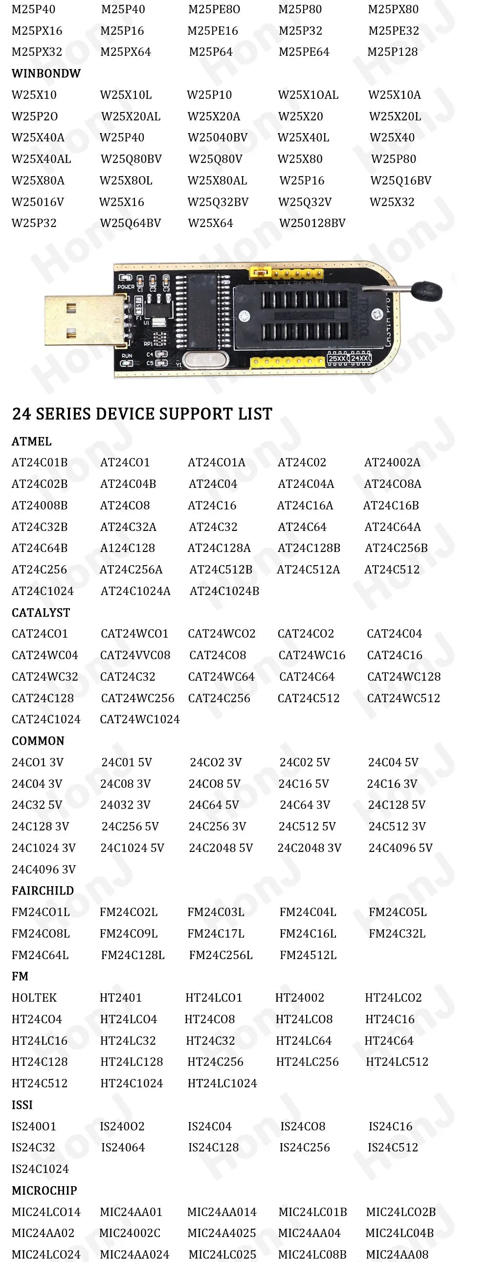 Kit Programador USB CH341A 24/25 Series EEPROM Flash BIOS + Clip Test SOIC8/SOP8 (Variante 2)