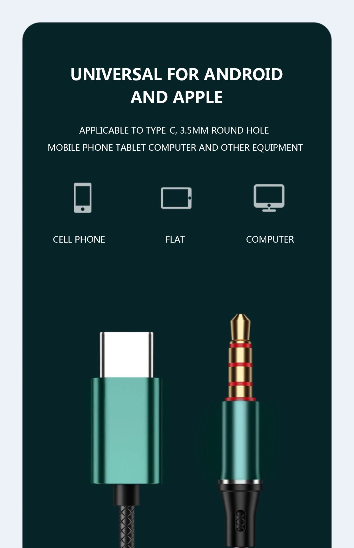 Audífonos Auriculares Tipo C con Cable (HiFi Bajos Estéreo, Control Volumen, Micrófono HD) para iPhone 15/Samsung Galaxy