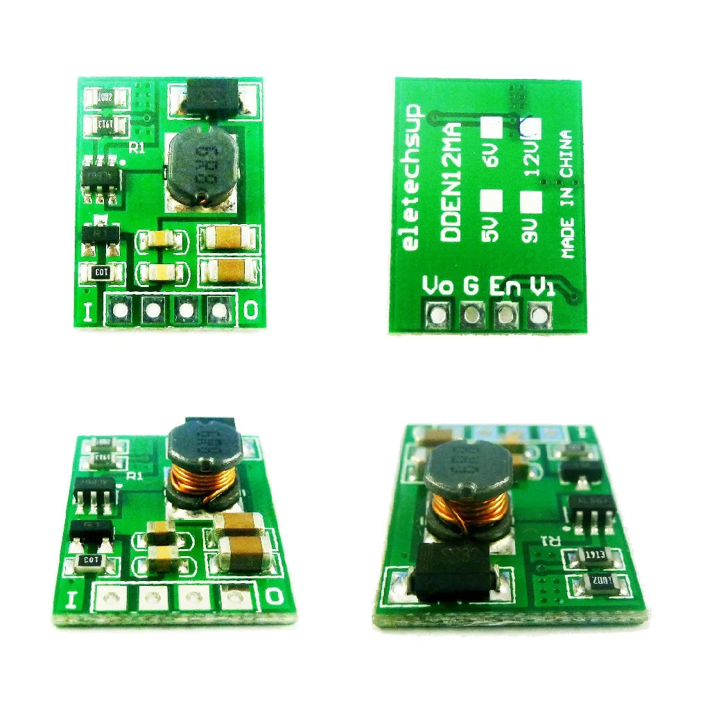 Convertidor Boost DC-DC 3.7V/4.2V a 5V/6V/9V/12V Step-Up Regulador Voltaje para Arduino/ESP32/ESP8266