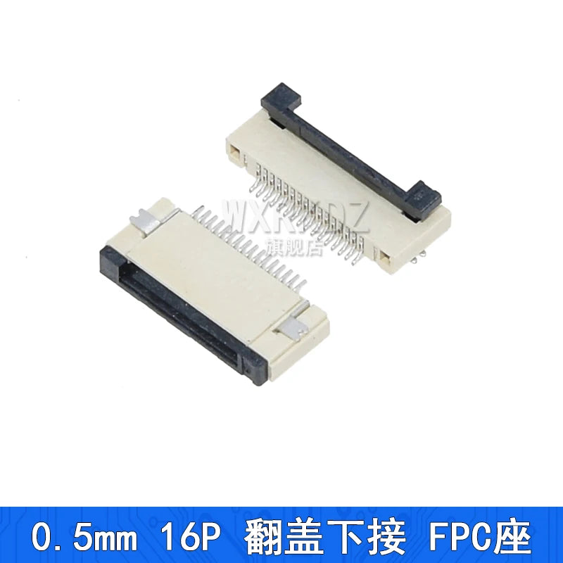 10PCS FFC FPC Connector Flat Cable Socket 0.5MM Adapter 4/5/6/7/8/9/10/12/14/16/18-40P 45/50/54/60/64Pin Down Flip Type Plug Kit