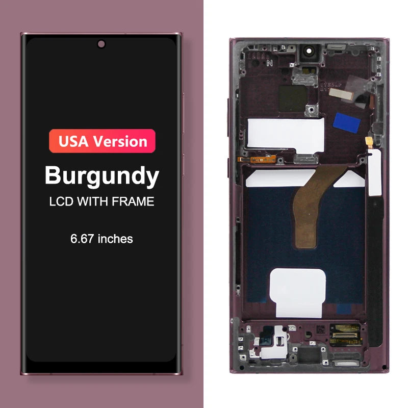Pantalla AMOLED con Digitalizador Táctil para Samsung Galaxy S22 Ultra (S908/S908B/S908U/S908W/S908E) (Repuesto)