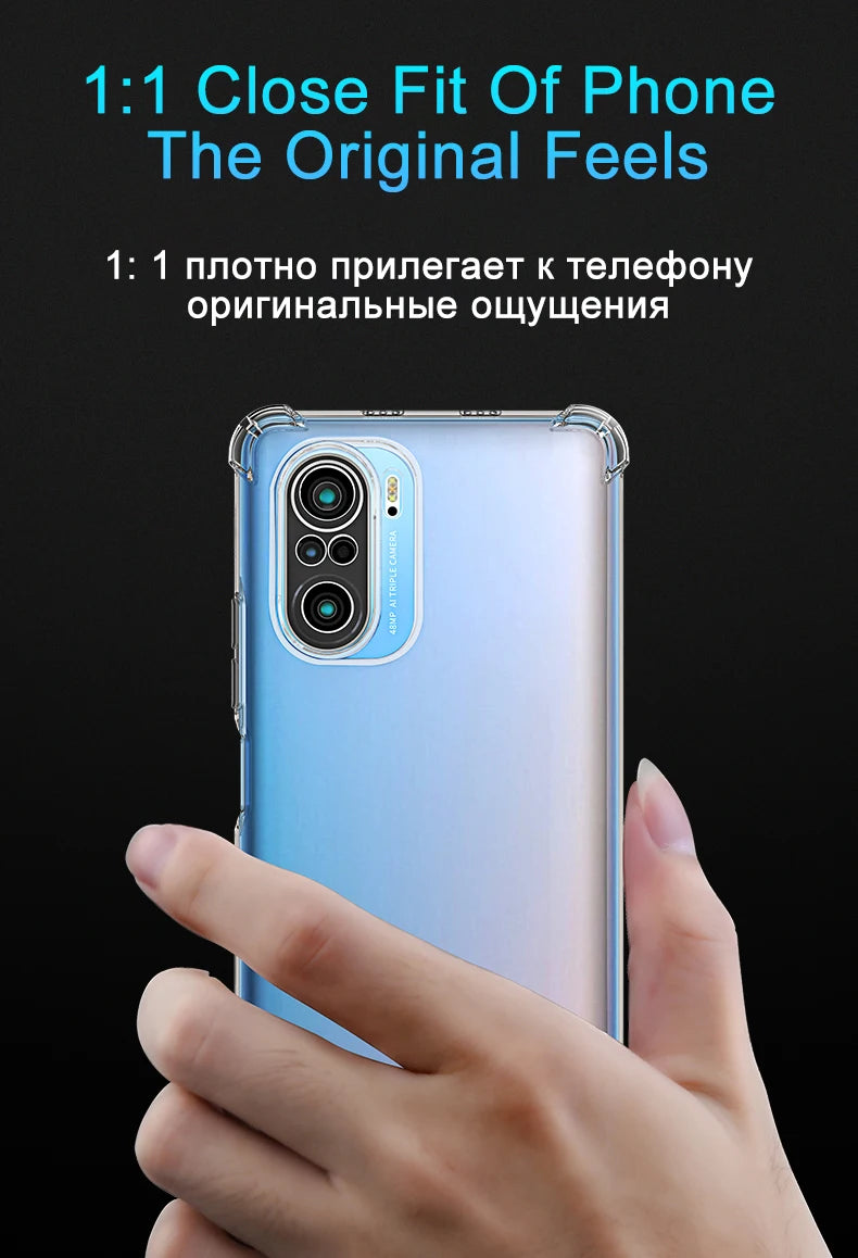 Funda Carcasa Silicona Transparente Anti-Golpes (Airbag) para Xiaomi Redmi Note 7-10S / 7A-9C / Poco F3/X3 Pro NFC