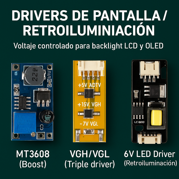 Drivers de Pantalla / Retroiluminación – Control de voltaje para backlight
