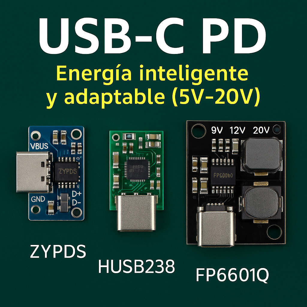 Interfaces USB-C PD – Control de energía y carga inteligente