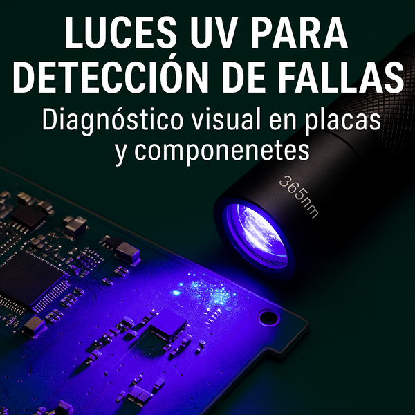 Luces UV para detección de fallas – Residuos, humedad y microcortes