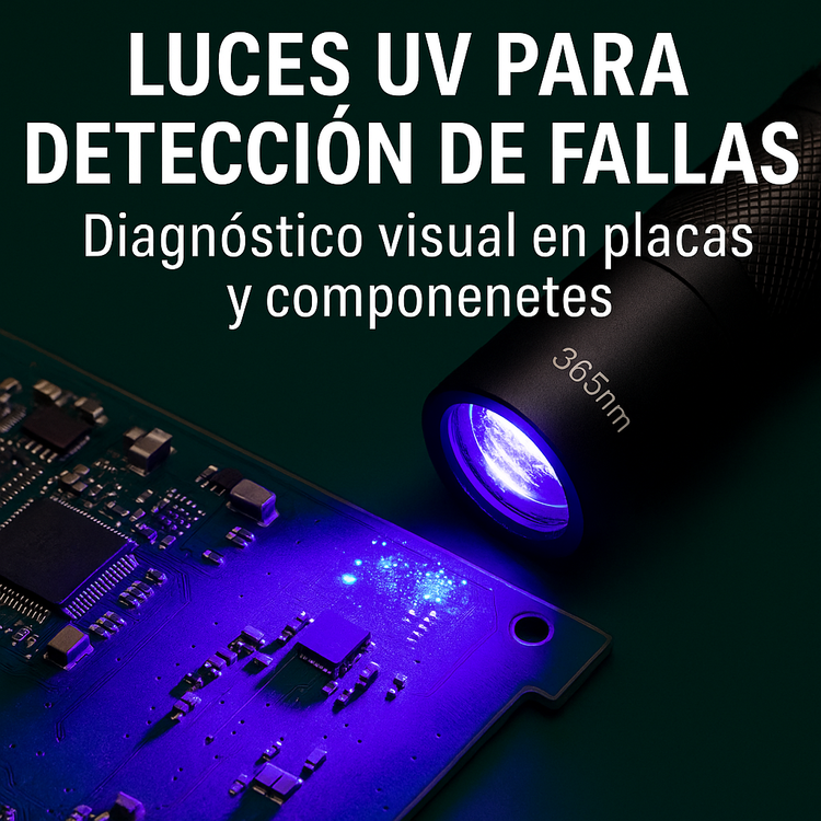 Luces UV para detección de fallas – Residuos, humedad y microcortes