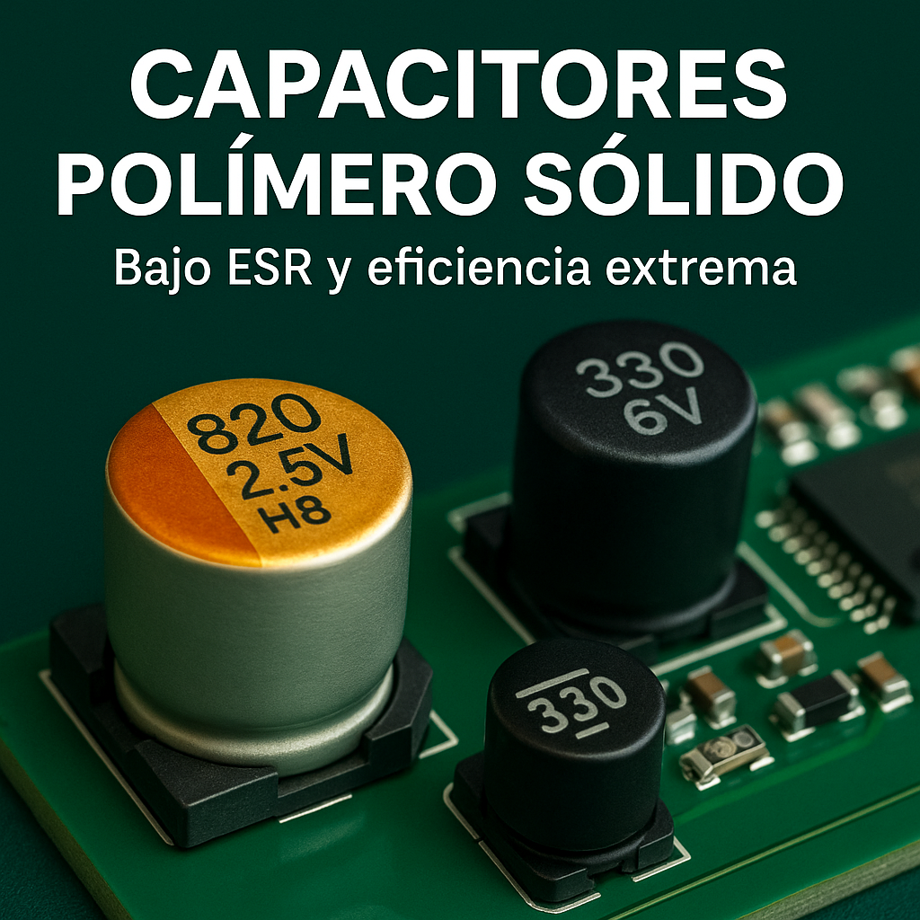 Capacitores de Polímero Sólido – Alta eficiencia y estabilidad térmica