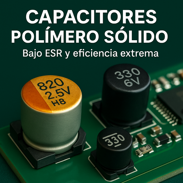 Capacitores de Polímero Sólido – Alta eficiencia y estabilidad térmica