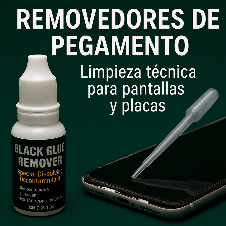 Removedores de pegamento – Disolución precisa de black glue, OCA y adhesivos