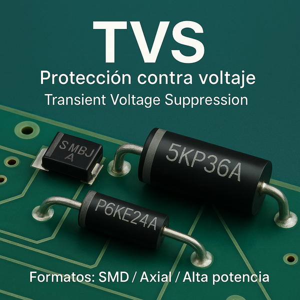 Diodos TVS – Protección contra voltaje transitorio