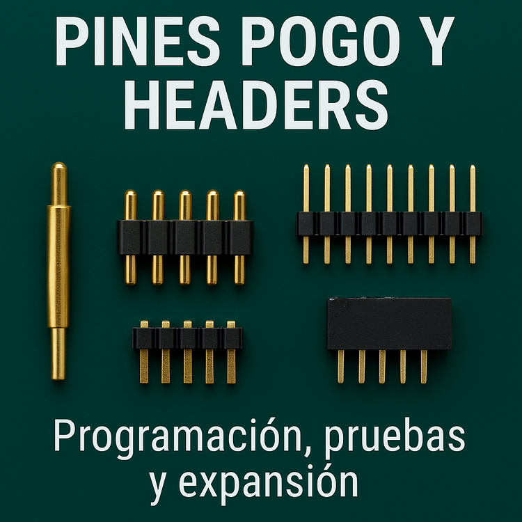Pines Pogo y Headers – Conectores de prueba y pines para programación