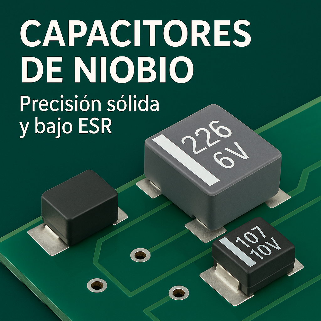 Capacitores de Niobio – Precisión sólida con bajo ESR