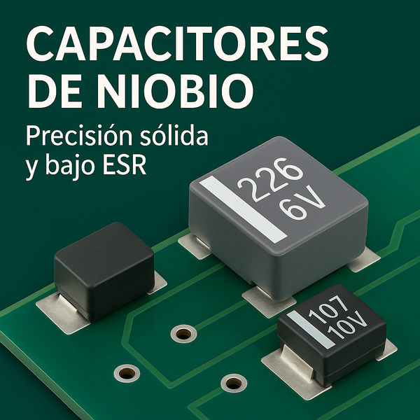 Capacitores de Niobio – Precisión sólida con bajo ESR