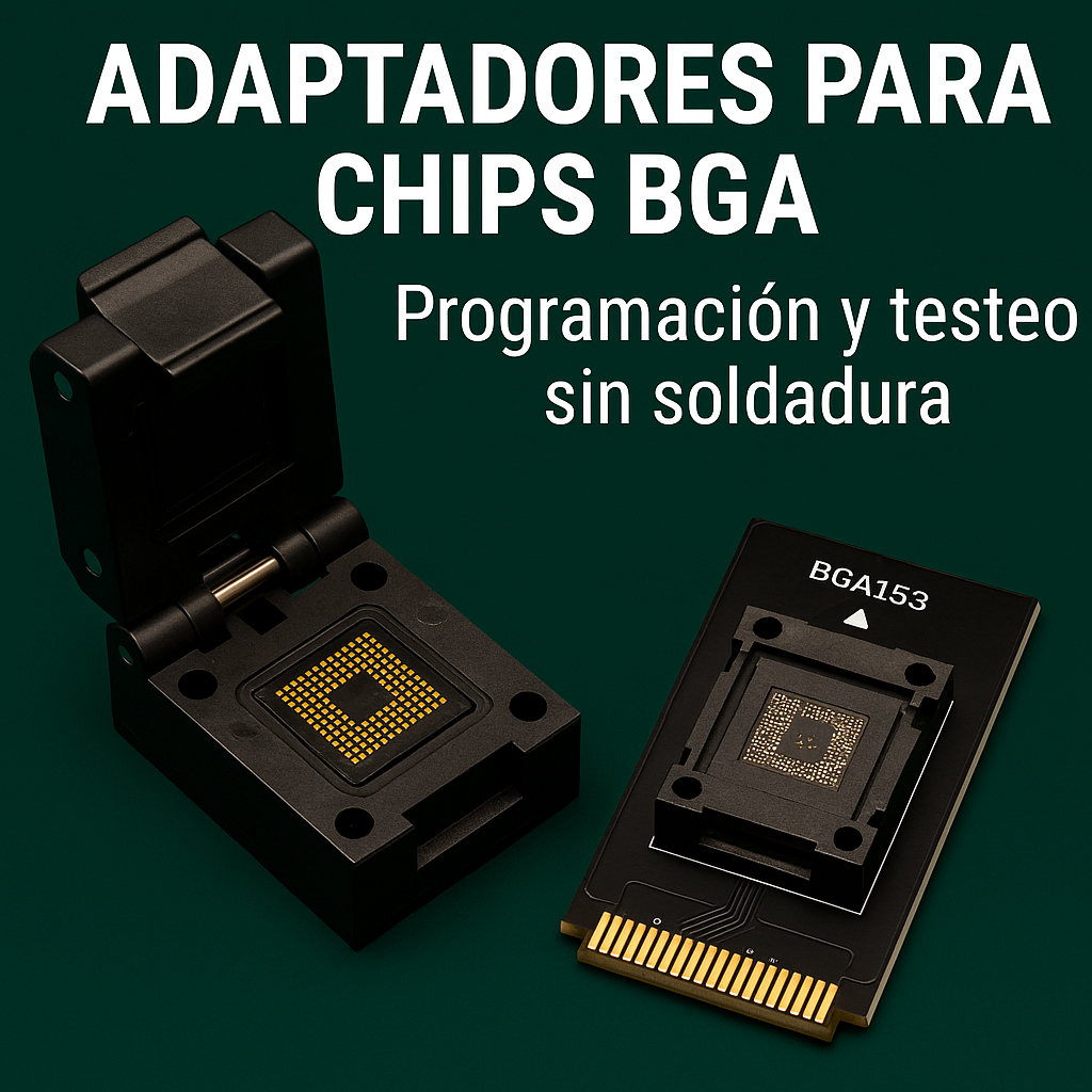 Adaptadores para chips BGA – Programación, testeo y análisis sin soldadura
