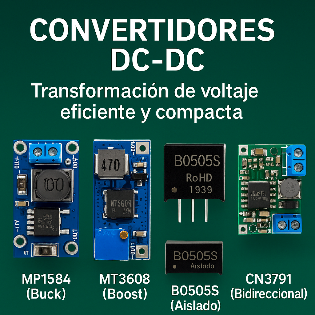 Convertidores DC-DC – Buck, Boost, aislados y bidireccionales