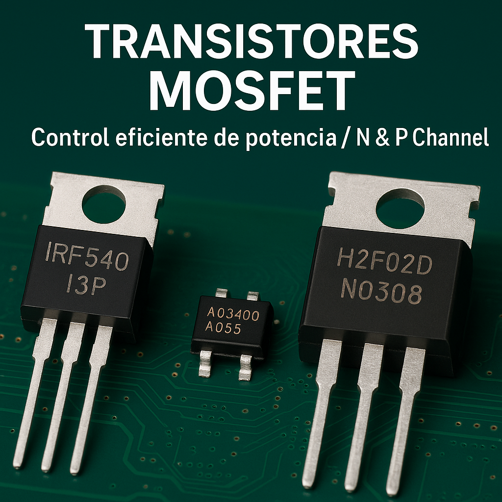 Transistores MOSFET – N y P Channel para control de potencia