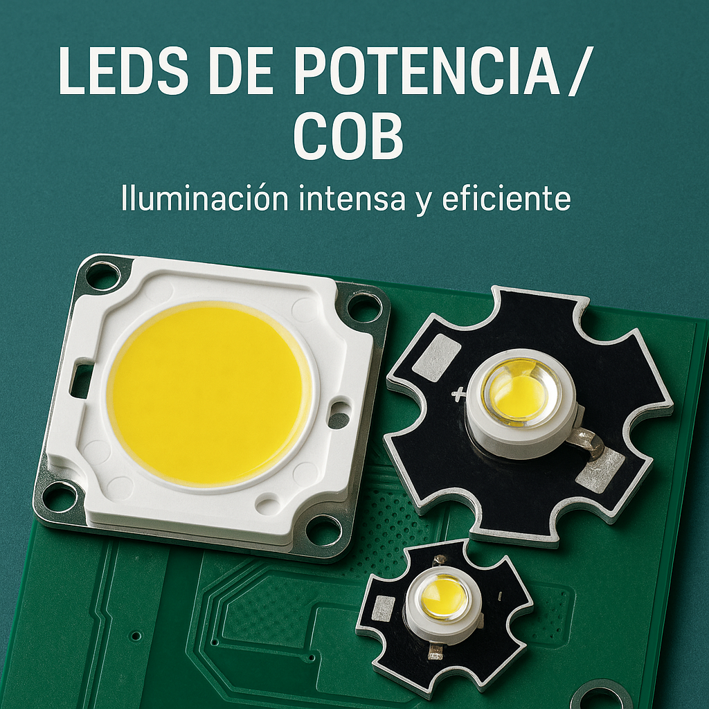 LEDs de Potencia / COB – Iluminación eficiente y alta intensidad