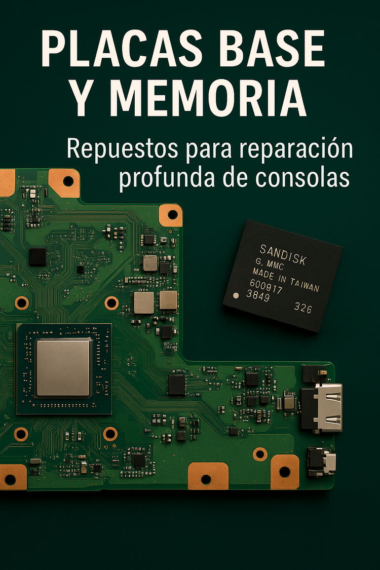 Placas base y módulos de memoria – Reparación de hardware para consolas retro y modernas