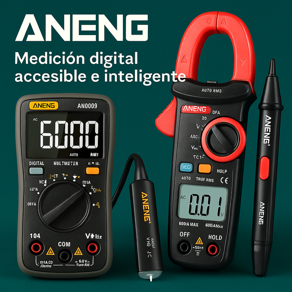 Aneng – Multímetros digitales, pinzas y herramientas económicas