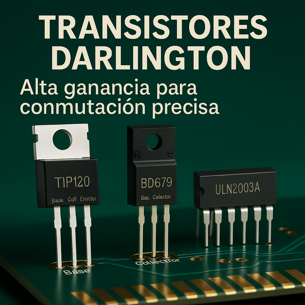 Transistores Darlington – Alta ganancia para cargas controladas con precisión