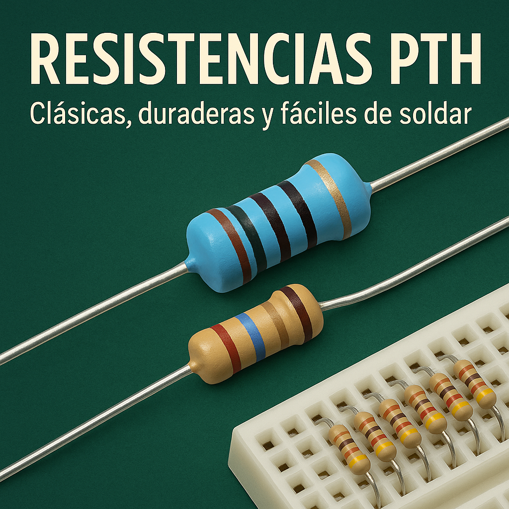 Resistencias PTH – Montaje convencional con código de colores