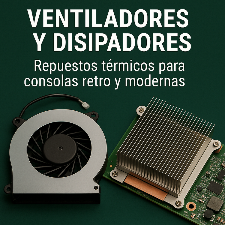 Ventiladores y disipadores – Repuestos para enfriamiento en consolas de videojuegos