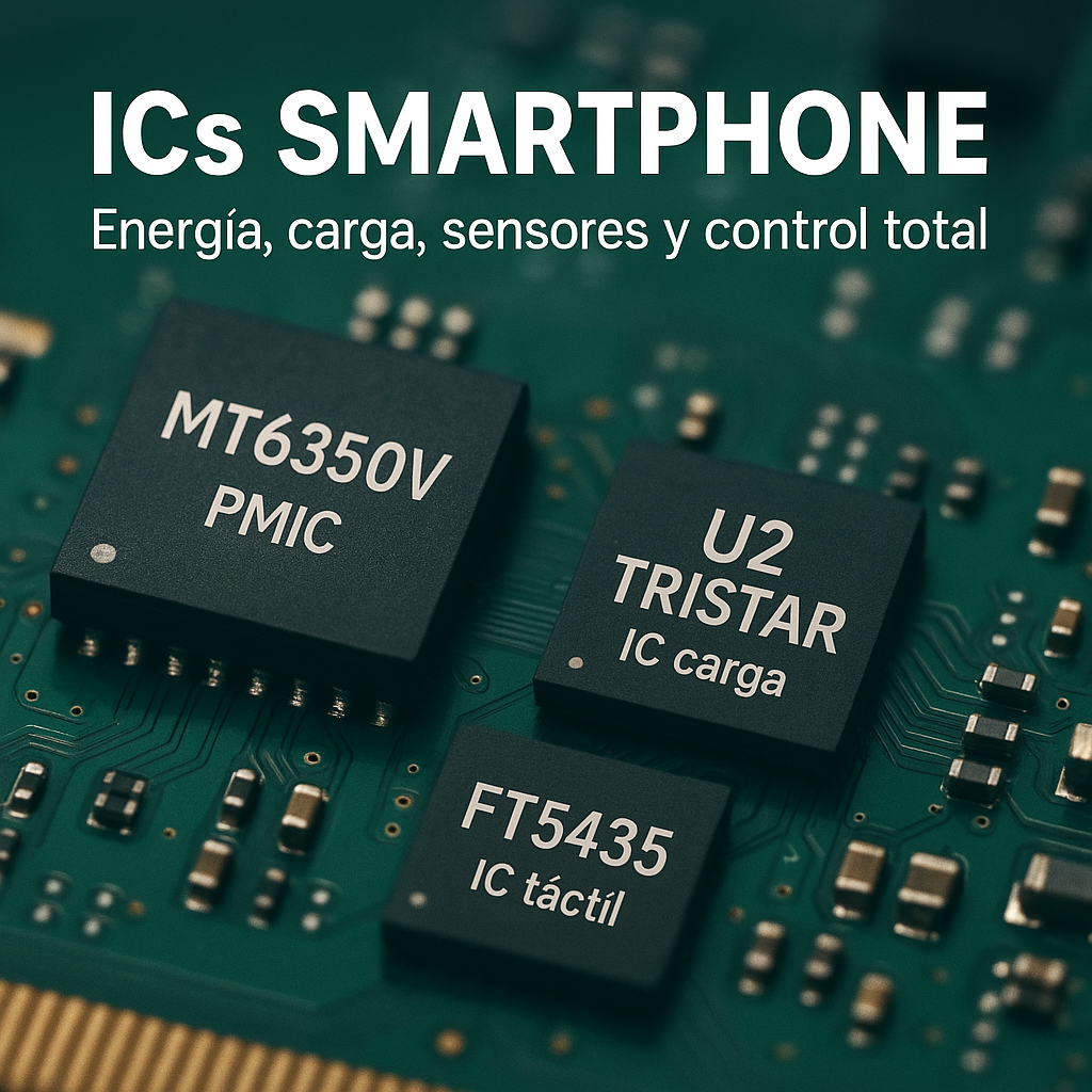 Circuitos Integrados (ICs) Smartphone – Chips de energía, carga, red y sensores