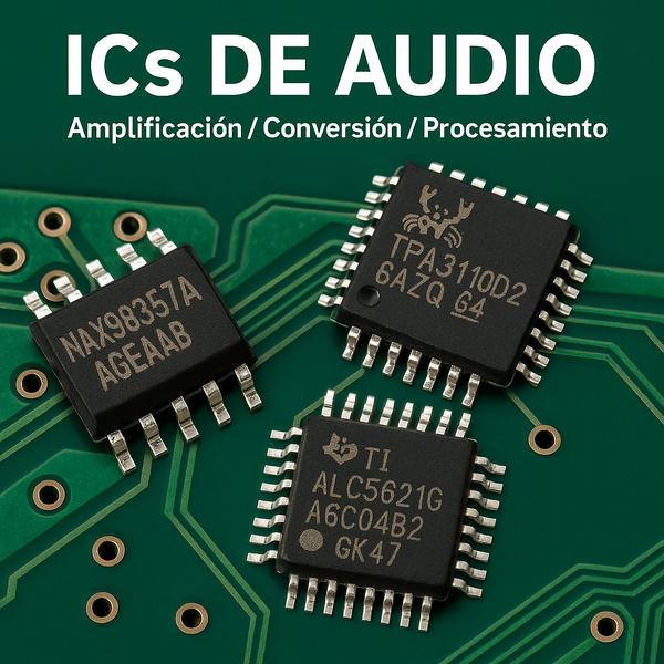 ICs de Audio – Amplificadores, DACs y procesadores de sonido
