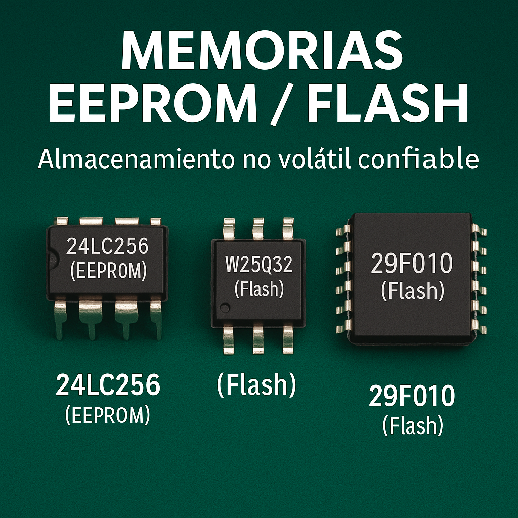 Memorias EEPROM / Flash – Almacenamiento eléctrico permanente