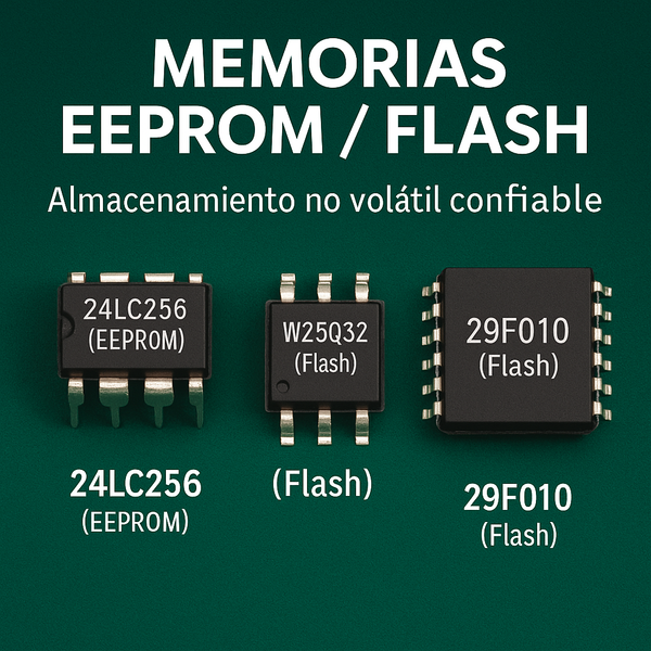 Memorias EEPROM / Flash – Almacenamiento eléctrico permanente