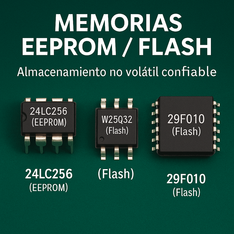 Memorias EEPROM / Flash – Almacenamiento eléctrico permanente