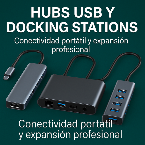 Hubs USB y Docking Stations – Expansión de puertos para notebooks y PC