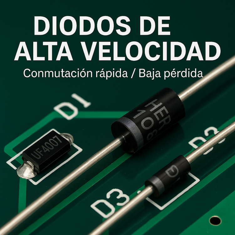 Diodos Rectificadores de Alta Velocidad – Conmutación rápida y eficiencia en rectificación