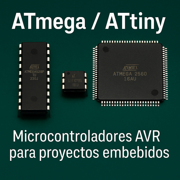 ATmega / ATtiny – Microcontroladores AVR para control y automatización