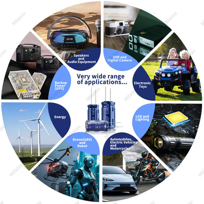 Supercapacitores Farad 2.7V - Varios Valores (0.5F a 100F)