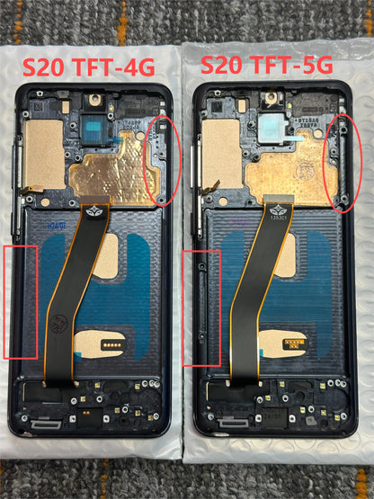Pantalla TFT 4G con Marco para Samsung Galaxy S20 (Digitalizador Táctil)