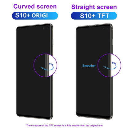 Pantalla con marco para Samsung S10 Plus G975 G975F SM-G975F, pantalla táctil Digital, montaje de pantalla